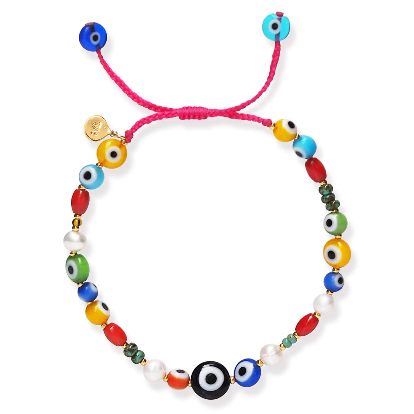 TAI JEWELRY | Handmade Beaded Bracelet With Round Evil Eye Beads | Bracelet |