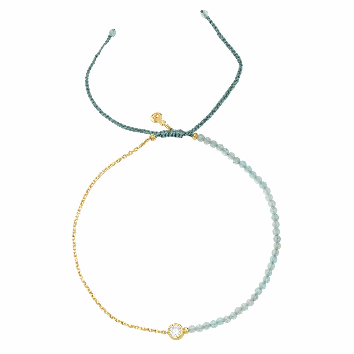TAI JEWELRY | Handmade Gemstone Beaded Bracelet with CZ Charm | Bracelet |