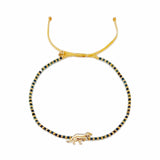 TAI JEWELRY | Handwoven Bracelet With Dinosaur Charm | Bracelet |