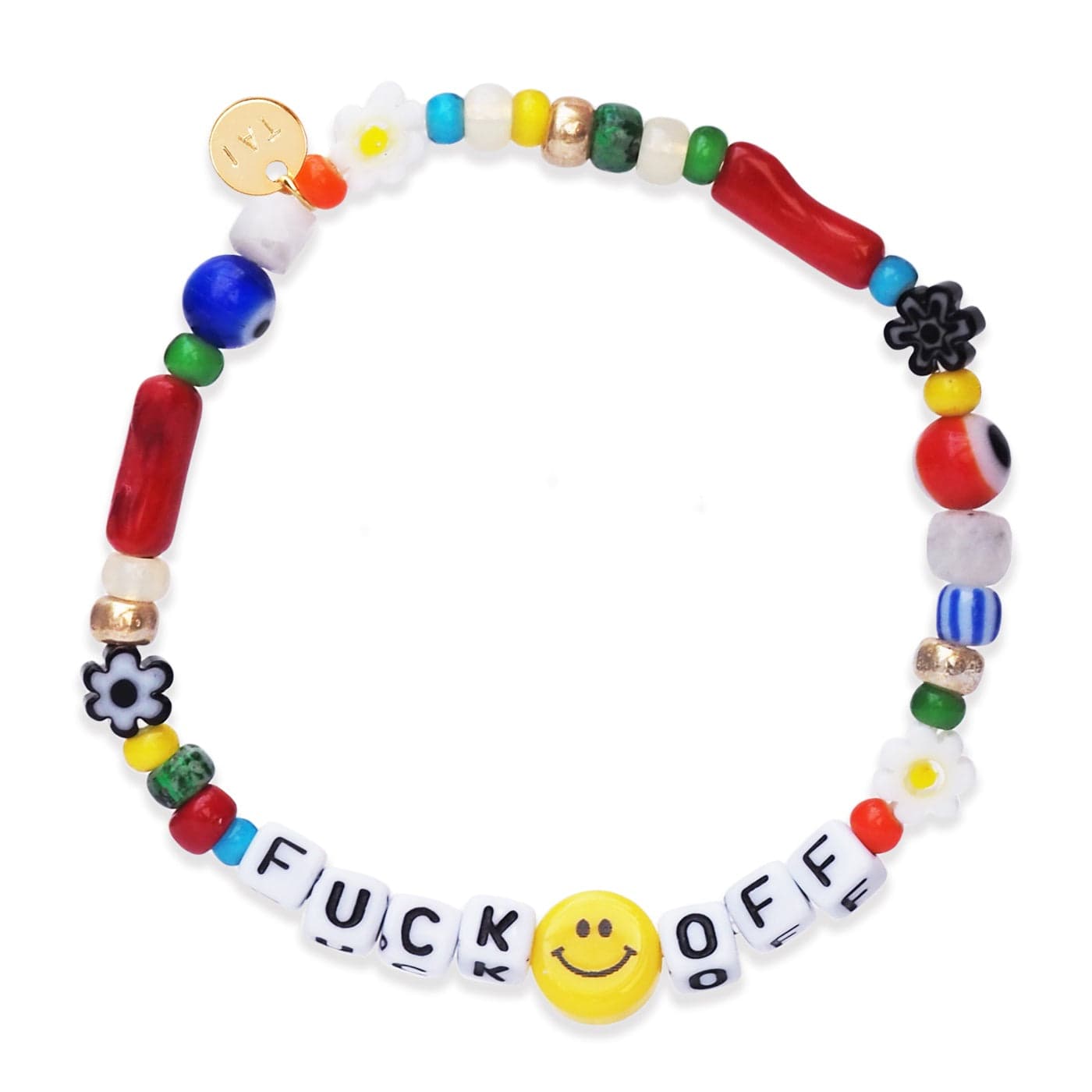 TAI JEWELRY | Handmade F*$K OFF Bracelet | Bracelet |