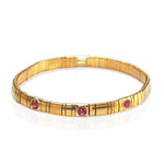 TAI JEWELRY | Handmade Gold Tila Bead Bracelet With Scattered Stone | Bracelet |