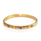 TAI JEWELRY | Handmade Gold Tila Bead Bracelet With Scattered Stone | Bracelet |