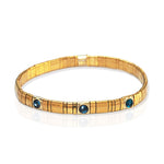 TAI JEWELRY | Handmade Gold Tila Bead Bracelet With Scattered Stone | Bracelet |