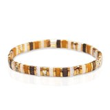 TAI JEWELRY | Handmade Marbleized Tila Beaded Stretch Bracelets | Bracelet |