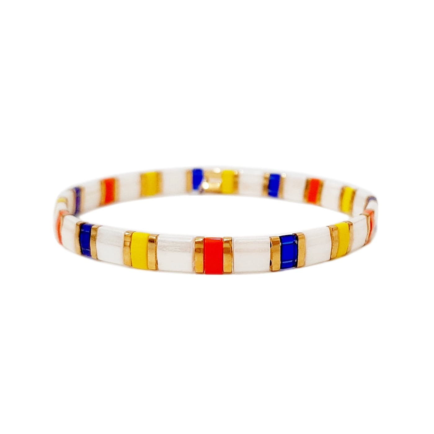 TAI JEWELRY | Handmade Multi-Colored Tila Stretch Bracelets | Bracelet |