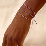 TAI JEWELRY | Handmade Pull Tie Birthstone Bracelets | Set Of 3 | Bracelet |