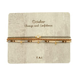 TAI JEWELRY | Handmade Pull Tie Birthstone Bracelets | Set Of 3 | Bracelet |