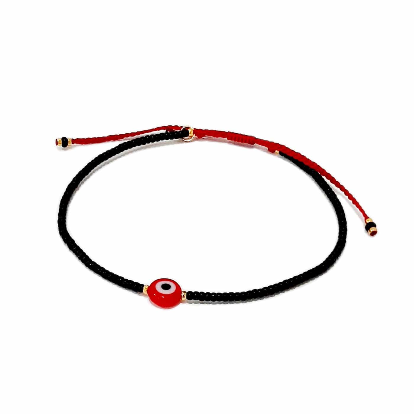 TAI JEWELRY | Handmade Seed Bead Evil Eye Bracelet | Bracelet |