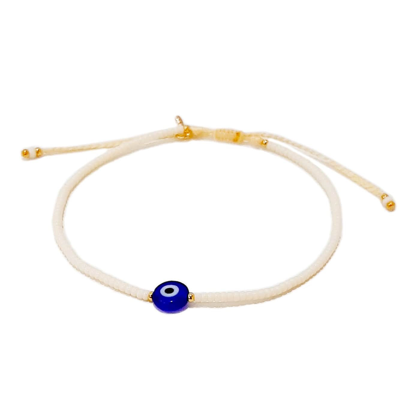 TAI JEWELRY | Handmade Seed Bead Evil Eye Bracelet | Bracelet |