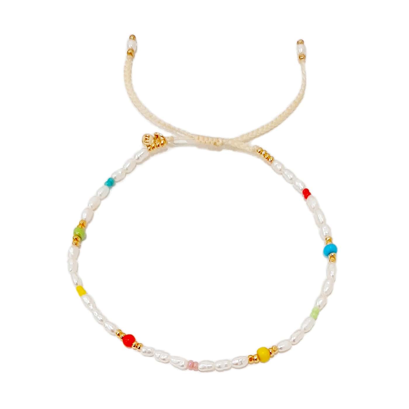 TAI JEWELRY | Handmade Seed Pearl Bracelet With Colorful Disc Beads | Bracelet |