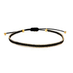 TAI JEWELRY | Silk Cord Bracelet with Gold Beaded Detail | Bracelet |