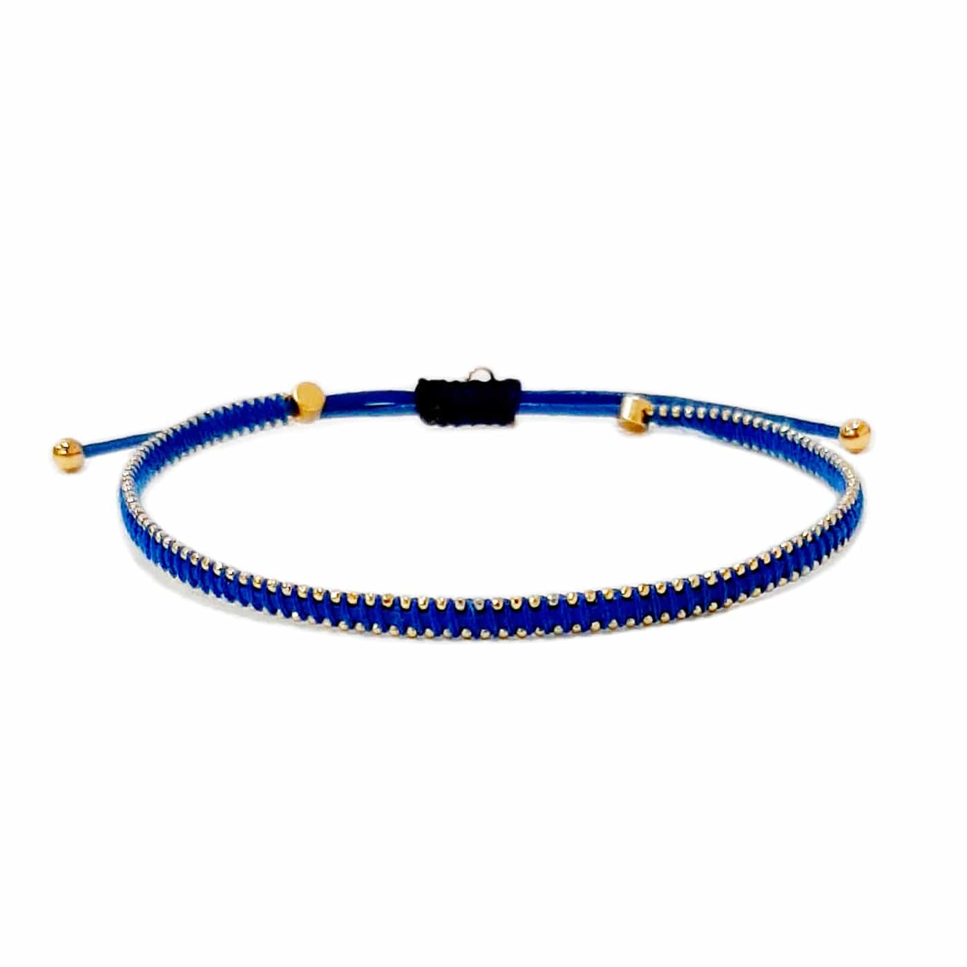 TAI JEWELRY | Silk Cord Bracelet with Gold Beaded Detail | Bracelet |