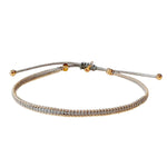 TAI JEWELRY | Silk Cord Bracelet with Gold Beaded Detail | Bracelet |