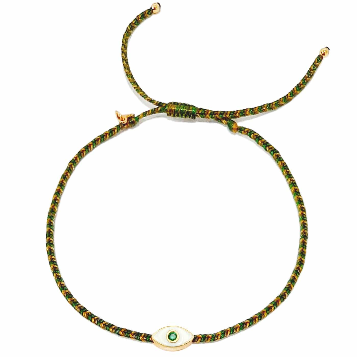 TAI JEWELRY | Enamel Charm Woven Bracelet | Bracelet |