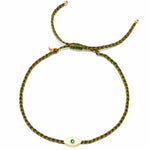 TAI JEWELRY | Enamel Charm Woven Bracelet | Bracelet |