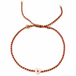TAI JEWELRY | Enamel Charm Woven Bracelet | Bracelet |