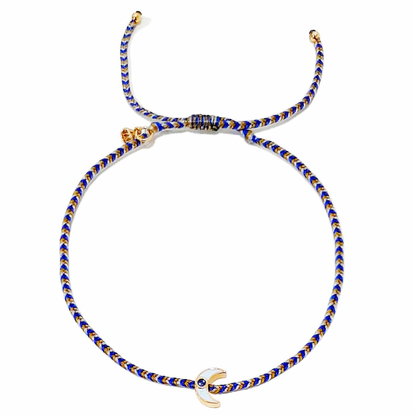 TAI JEWELRY | Enamel Charm Woven Bracelet | Bracelet |