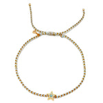 TAI JEWELRY | Enamel Charm Woven Bracelet | Bracelet |