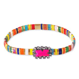 TAI JEWELRY | Matte Jewel Tila Bracelet | Bracelet |