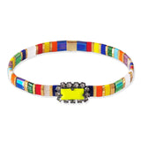 TAI JEWELRY | Matte Jewel Tila Bracelet | Bracelet |