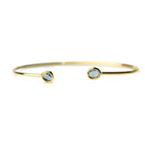 TAI JEWELRY | Mini Glass Bezel Cuff Bracelet | Bracelet |