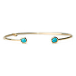 TAI JEWELRY | Mini Glass Bezel Cuff Bracelet | Bracelet |