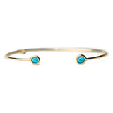 TAI JEWELRY | Mini Glass Bezel Cuff Bracelet | Bracelet |