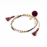 TAI JEWELRY | Handmade Pom Pom Double Strand Bracelet | Bracelet |