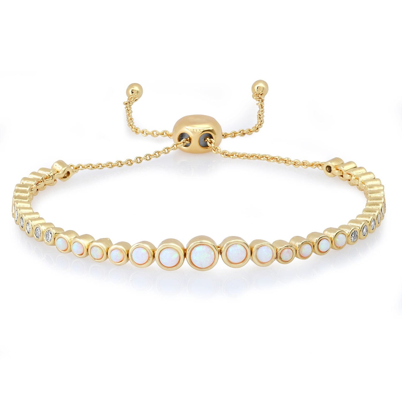 TAI JEWELRY | Opal Bezel Set Bolo Bracelet | Bracelet |