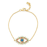TAI JEWELRY | Opal Evil Eye Chain Bracelet | Bracelet |