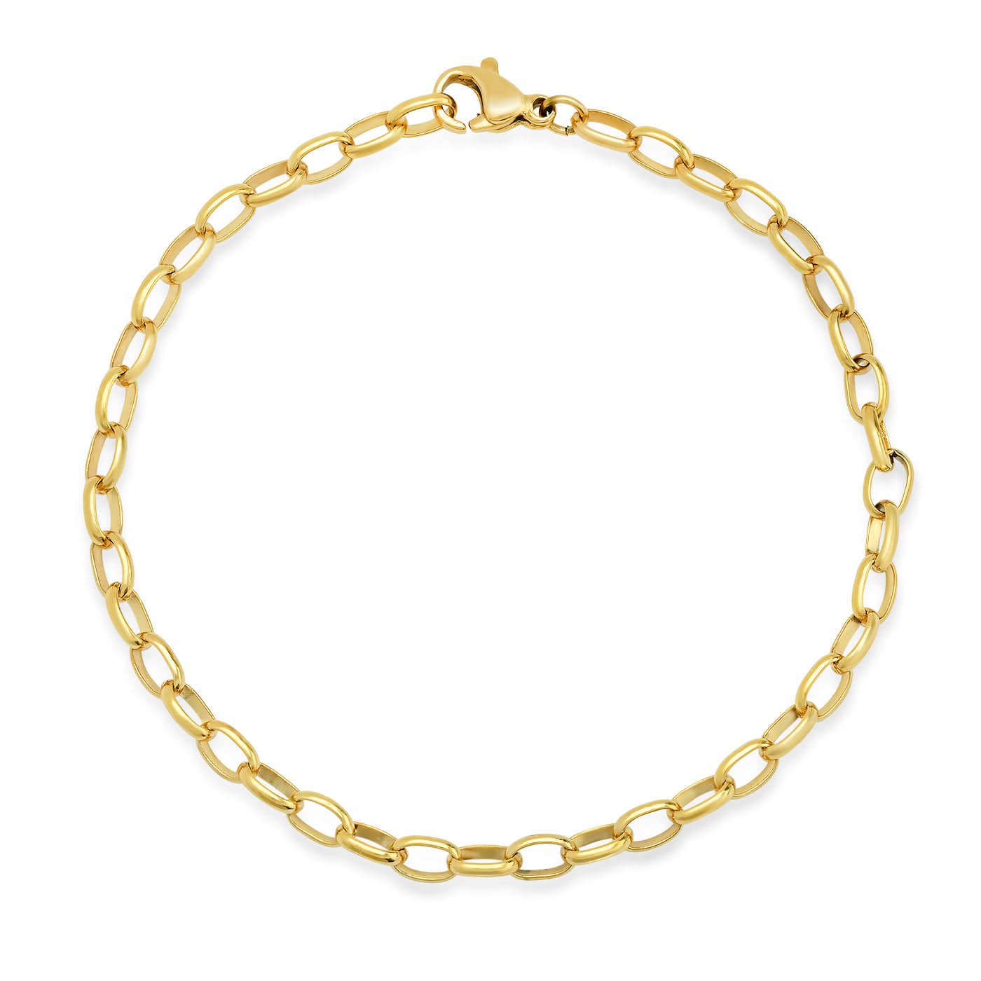 TAI JEWELRY Bracelet Oval Cable Link Bracelet