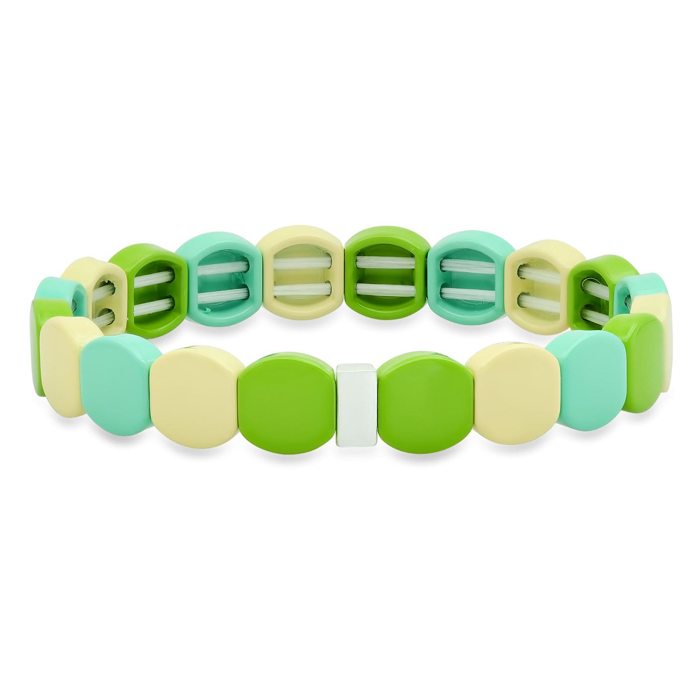 TAI JEWELRY | Round Green Alloy Beaded Bracelet | Bracelet |
