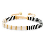 TAI JEWELRY | Midnight Mosaic Tila Beaded Bracelet | Bracelet |