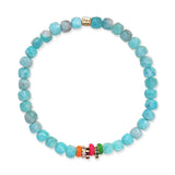 TAI JEWELRY Bracelet Semi-Precious Stretch Bracelet with Colored Rondelles