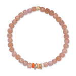 TAI JEWELRY Bracelet Semi-Precious Stretch Bracelet with Colored Rondelles