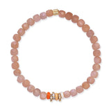 TAI JEWELRY Bracelet Semi-Precious Stretch Bracelet with Colored Rondelles