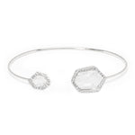 TAI JEWELRY | Silver Hex Open Bracelet | Bracelet |
