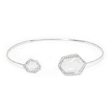 TAI JEWELRY | Silver Hex Open Bracelet | Bracelet |