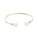 TAI JEWELRY | Small Pearl & CZ Cuff Bracelet | Bracelet |