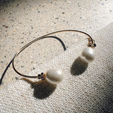 TAI JEWELRY | Small Pearl & CZ Cuff Bracelet | Bracelet |