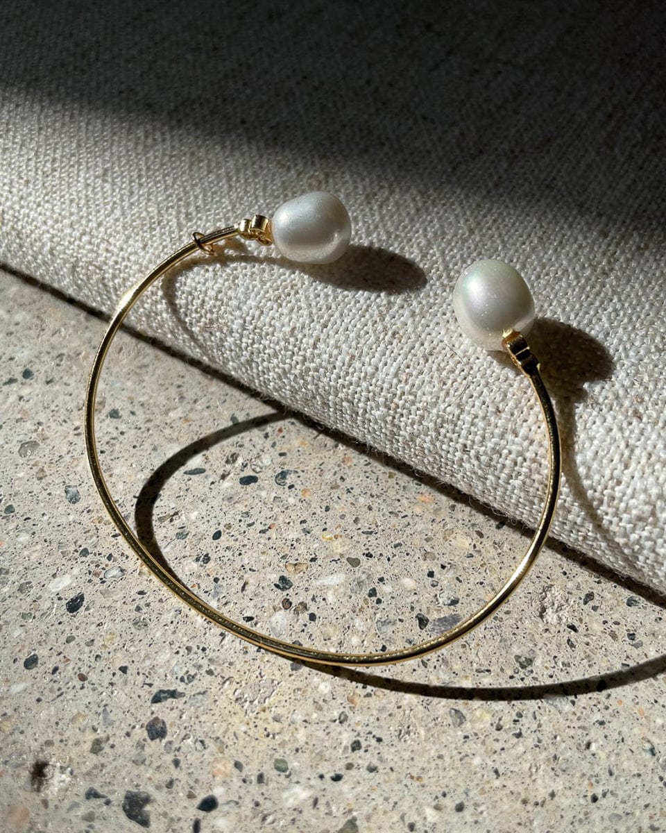 TAI JEWELRY | Small Pearl & CZ Cuff Bracelet | Bracelet |