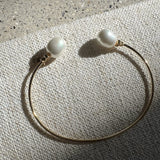 TAI JEWELRY | Small Pearl & CZ Cuff Bracelet | Bracelet |