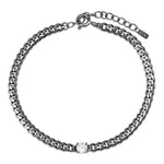 TAI JEWELRY Bracelet Sterling Silver Solo CZ Modernity Bracelet