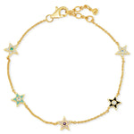 TAI JEWELRY | Star Enamel Chain Bracelet | Bracelet |