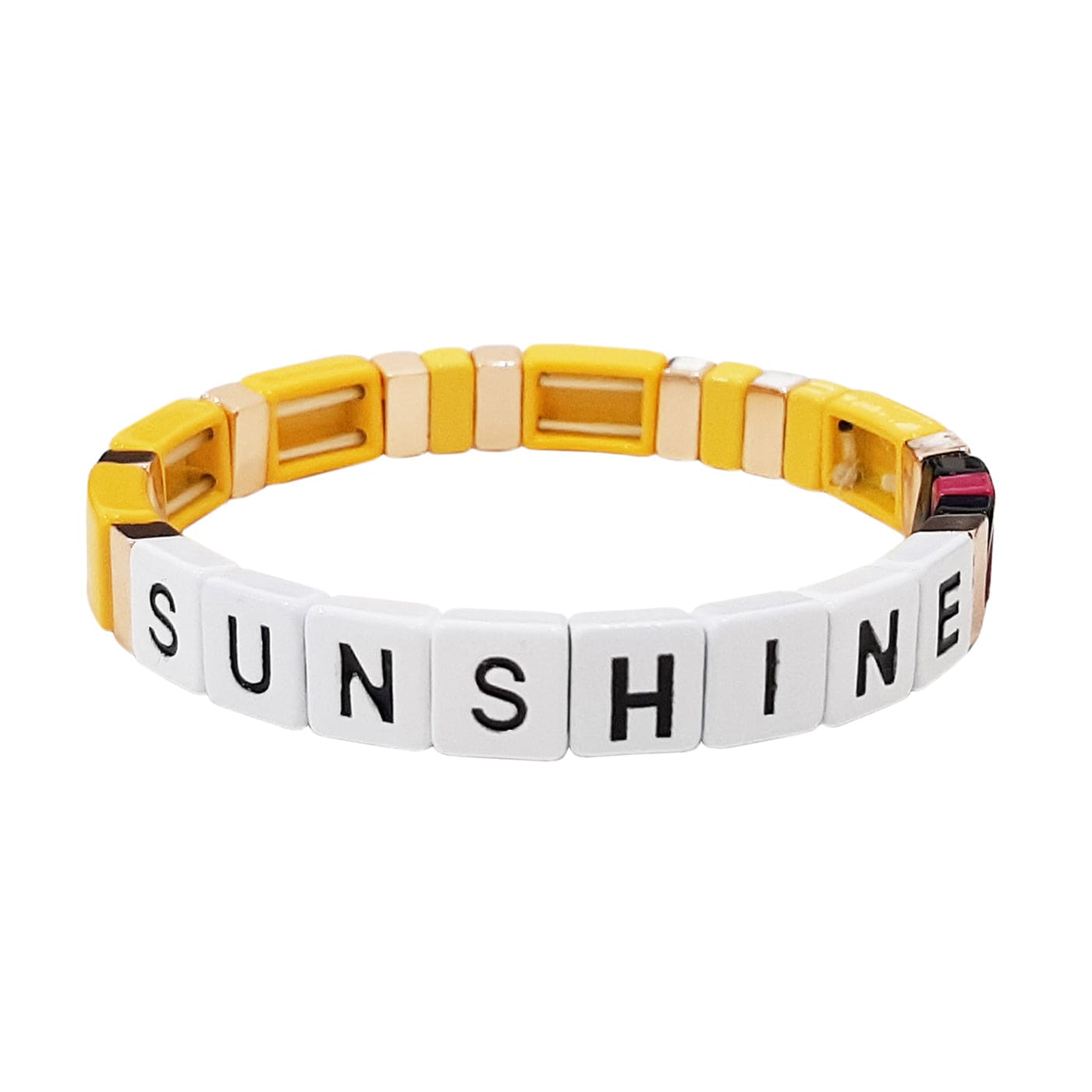 TAI JEWELRY Bracelet Sunshine Alloy Beaded Stretch Bracelet
