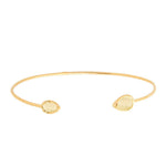 TAI JEWELRY | Tear Drop Stone Open Cuff Bracelet | Bracelet |