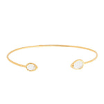 TAI JEWELRY | Tear Drop Stone Open Cuff Bracelet | Bracelet |
