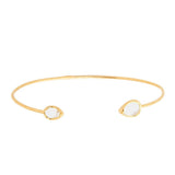 TAI JEWELRY | Tear Drop Stone Open Cuff Bracelet | Bracelet |