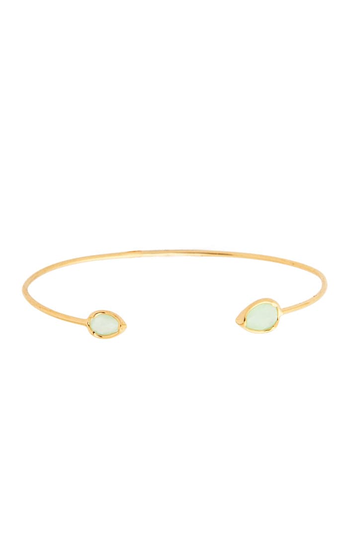 TAI JEWELRY | Tear Drop Stone Open Cuff Bracelet | Bracelet |