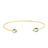 TAI JEWELRY | Tear Drop Stone Open Cuff Bracelet | Bracelet |